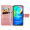 For Moto G8 Power Butterfly Love Flower Embossed Horizontal Flip Leather Case with Bracket / Card Slot / Wallet / Lanyard(Rose Gold)