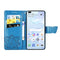 For Huawei P40 Butterfly Love Flower Embossed Horizontal Flip Leather Case with Bracket / Card Slot / Wallet / Lanyard(Blue)