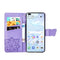For Huawei P40 Butterfly Love Flower Embossed Horizontal Flip Leather Case with Bracket / Card Slot / Wallet / Lanyard(Light Purple)
