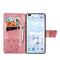 For Huawei P40 Butterfly Love Flower Embossed Horizontal Flip Leather Case with Bracket / Card Slot / Wallet / Lanyard(Pink)