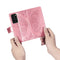 For Huawei P40 Butterfly Love Flower Embossed Horizontal Flip Leather Case with Bracket / Card Slot / Wallet / Lanyard(Pink)