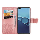 For Huawei P40 Pro Butterfly Love Flower Embossed Horizontal Flip Leather Case with Bracket / Card Slot / Wallet / Lanyard(Rose Gold)