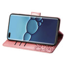 For Huawei P40 Pro Butterfly Love Flower Embossed Horizontal Flip Leather Case with Bracket / Card Slot / Wallet / Lanyard(Rose Gold)