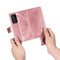 For Huawei P40 Pro Butterfly Love Flower Embossed Horizontal Flip Leather Case with Bracket / Card Slot / Wallet / Lanyard(Rose Gold)