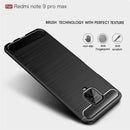 For Xiaomi Redmi Note 9 Pro Max / Note 9 Pro / Note 9S Brushed Texture Carbon Fiber TPU Case(Navy Blue)