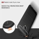 For Xiaomi Redmi Note 9 Pro Max / Note 9 Pro / Note 9S Brushed Texture Carbon Fiber TPU Case(Navy Blue)