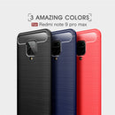 For Xiaomi Redmi Note 9 Pro Max / Note 9 Pro / Note 9S Brushed Texture Carbon Fiber TPU Case(Navy Blue)