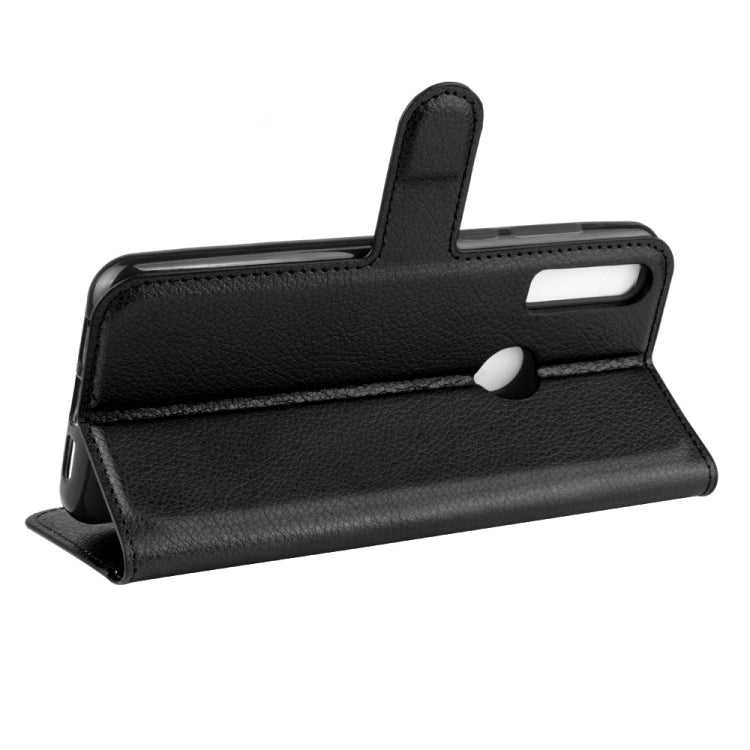 For alcatel 1S (2020) Litchi Texture Horizontal Flip Protective Case with Holder & Card Slots & Wallet(Black)