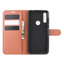 For alcatel 1S (2020) Litchi Texture Horizontal Flip Protective Case with Holder & Card Slots & Wallet(Brown)
