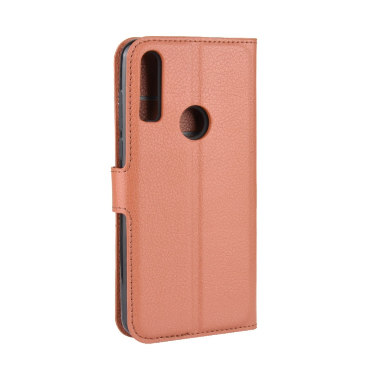 For alcatel 1S (2020) Litchi Texture Horizontal Flip Protective Case with Holder & Card Slots & Wallet(Brown)