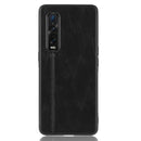 For Oppo Find X2 Pro Regular Version Shockproof Sewing Cow Pattern Skin PC + PU + TPU Case(Black)