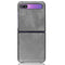 For Galaxy Z Flip Shockproof Litchi Texture PC + PU Case(Gray)
