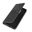 For OnePlus 8 Retro-skin Business Magnetic Suction Leather Case with Holder & Card Slots & Wallet(Black)