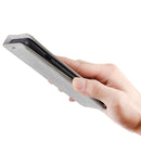 For OnePlus 8 Retro-skin Business Magnetic Suction Leather Case with Holder & Card Slots & Wallet(Grey)