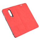 For OnePlus 8 Retro-skin Business Magnetic Suction Leather Case with Holder & Card Slots & Wallet(Red)