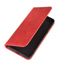 For OnePlus 8 Retro-skin Business Magnetic Suction Leather Case with Holder & Card Slots & Wallet(Red)