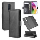 For OnePlus 8 Dual-side Magnetic Buckle Horizontal Flip Leather Case with Holder & Card Slots & Wallet(Black)