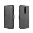 For OnePlus 8 Dual-side Magnetic Buckle Horizontal Flip Leather Case with Holder & Card Slots & Wallet(Black)