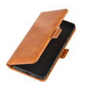 For OnePlus 8 Dual-side Magnetic Buckle Horizontal Flip Leather Case with Holder & Card Slots & Wallet(Yellow)