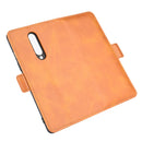 For OnePlus 8 Dual-side Magnetic Buckle Horizontal Flip Leather Case with Holder & Card Slots & Wallet(Yellow)