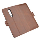 For OnePlus 8 Dual-side Magnetic Buckle Horizontal Flip Leather Case with Holder & Card Slots & Wallet(Brown)