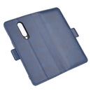 For OnePlus 8 Dual-side Magnetic Buckle Horizontal Flip Leather Case with Holder & Card Slots & Wallet(Dark Blue)