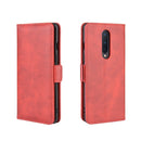 For OnePlus 8 Dual-side Magnetic Buckle Horizontal Flip Leather Case with Holder & Card Slots & Wallet(Red)