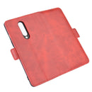 For OnePlus 8 Dual-side Magnetic Buckle Horizontal Flip Leather Case with Holder & Card Slots & Wallet(Red)