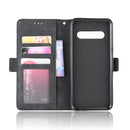 For LG V60 ThinQ 5G Wallet Style Skin Feel Calf Pattern Leather Case ï¼Œwith Separate Card Slot(Black)