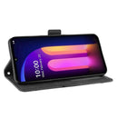 For LG V60 ThinQ 5G Wallet Style Skin Feel Calf Pattern Leather Case ï¼Œwith Separate Card Slot(Black)
