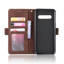 For LG V60 ThinQ 5G Wallet Style Skin Feel Calf Pattern Leather Case ï¼Œwith Separate Card Slot(Brown)