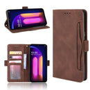 For LG V60 ThinQ 5G Wallet Style Skin Feel Calf Pattern Leather Case ï¼Œwith Separate Card Slot(Brown)