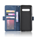For LG V60 ThinQ 5G Wallet Style Skin Feel Calf Pattern Leather Case ï¼Œwith Separate Card Slot(Blue)