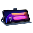 For LG V60 ThinQ 5G Wallet Style Skin Feel Calf Pattern Leather Case ï¼Œwith Separate Card Slot(Blue)
