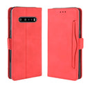 For LG V60 ThinQ 5G Wallet Style Skin Feel Calf Pattern Leather Case ï¼Œwith Separate Card Slot(Red)