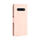 For LG V60 ThinQ 5G Wallet Style Skin Feel Calf Pattern Leather Case ï¼Œwith Separate Card Slot(Pink)