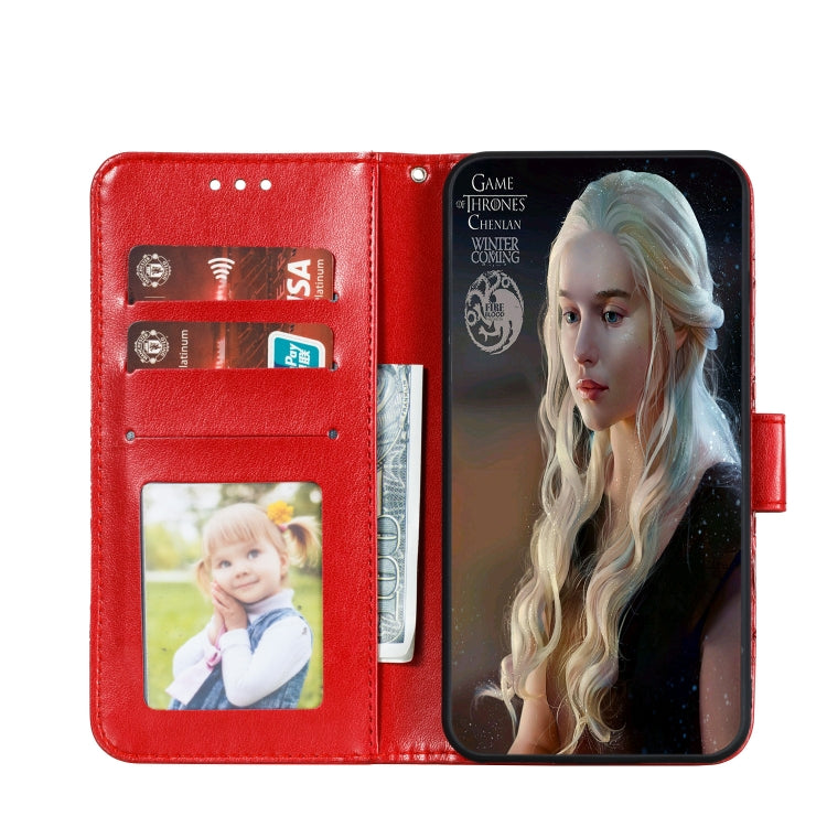 For Huawei P40 Pro Mandala Embossing Pattern Horizontal Flip Leather Case with Holder & Card Slots & Wallet & Photo Frame & Lanyard(Red)
