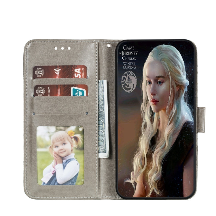 For Huawei P40 Pro Mandala Embossing Pattern Horizontal Flip Leather Case with Holder & Card Slots & Wallet & Photo Frame & Lanyard(Grey)