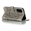 For Huawei P40 Pro Mandala Embossing Pattern Horizontal Flip Leather Case with Holder & Card Slots & Wallet & Photo Frame & Lanyard(Grey)