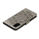 For Huawei P40 Pro Mandala Embossing Pattern Horizontal Flip Leather Case with Holder & Card Slots & Wallet & Photo Frame & Lanyard(Grey)
