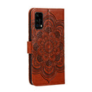 For Huawei P40 Pro Mandala Embossing Pattern Horizontal Flip Leather Case with Holder & Card Slots & Wallet & Photo Frame & Lanyard(Brown)
