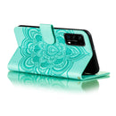For Huawei P40 Pro Mandala Embossing Pattern Horizontal Flip Leather Case with Holder & Card Slots & Wallet & Photo Frame & Lanyard(Green)