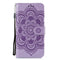For Huawei P40 Pro Mandala Embossing Pattern Horizontal Flip Leather Case with Holder & Card Slots & Wallet & Photo Frame & Lanyard(Purple)