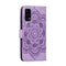For Huawei P40 Pro Mandala Embossing Pattern Horizontal Flip Leather Case with Holder & Card Slots & Wallet & Photo Frame & Lanyard(Purple)