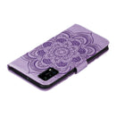 For Huawei P40 Pro Mandala Embossing Pattern Horizontal Flip Leather Case with Holder & Card Slots & Wallet & Photo Frame & Lanyard(Purple)
