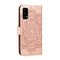For Huawei P40 Pro Mandala Embossing Pattern Horizontal Flip Leather Case with Holder & Card Slots & Wallet & Photo Frame & Lanyard(Rose Gold)