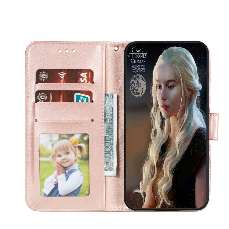 For Huawei P40 Pro Mandala Embossing Pattern Horizontal Flip Leather Case with Holder & Card Slots & Wallet & Photo Frame & Lanyard(Rose Gold)