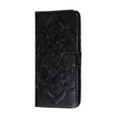 For Huawei P40 Mandala Embossing Pattern Horizontal Flip Leather Case with Holder & Card Slots & Wallet & Photo Frame & Lanyard(Black)