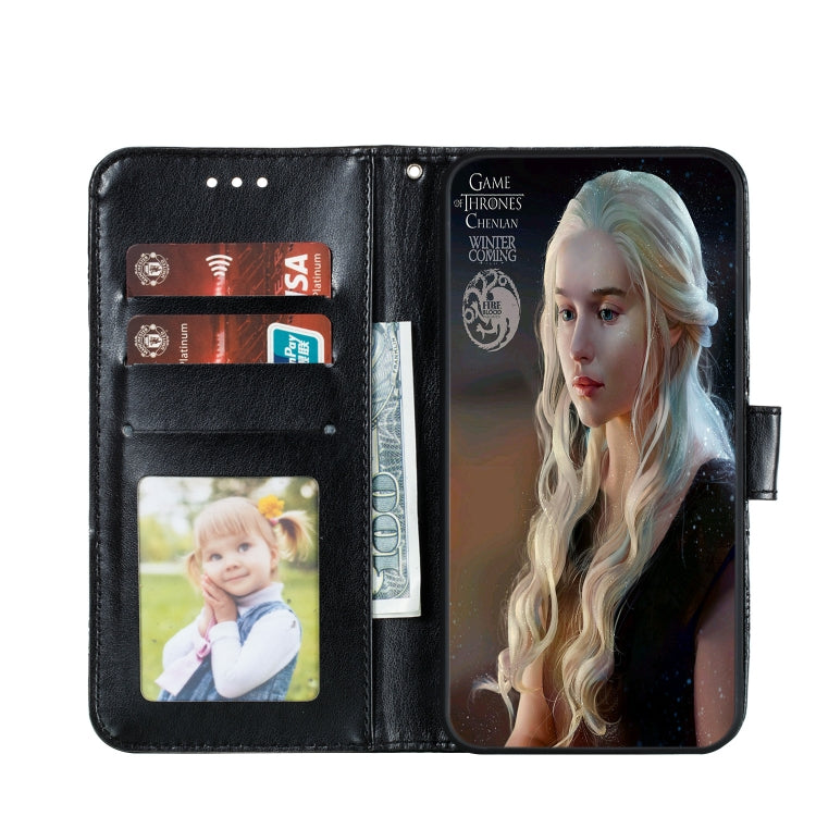 For Huawei P40 Mandala Embossing Pattern Horizontal Flip Leather Case with Holder & Card Slots & Wallet & Photo Frame & Lanyard(Black)