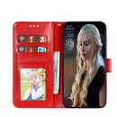 For Huawei P40 Mandala Embossing Pattern Horizontal Flip Leather Case with Holder & Card Slots & Wallet & Photo Frame & Lanyard(Red)